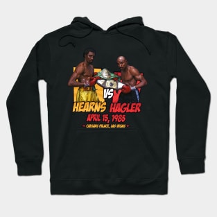 Hagler vs Hearns Comics Retro Hoodie